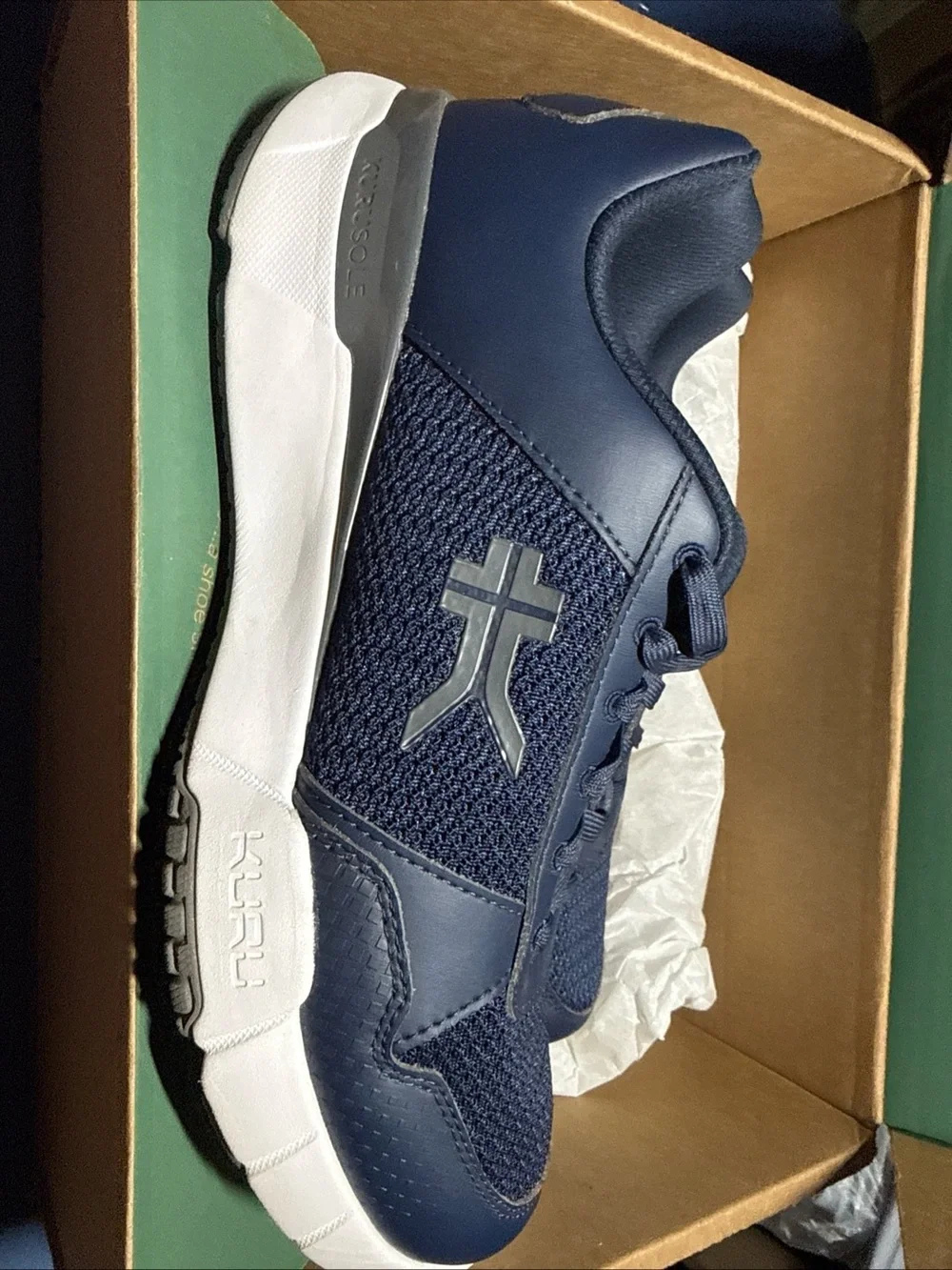 Kuru quantum 2 Men's Navy Athletic Sneakers - Comfort Walking Shoes